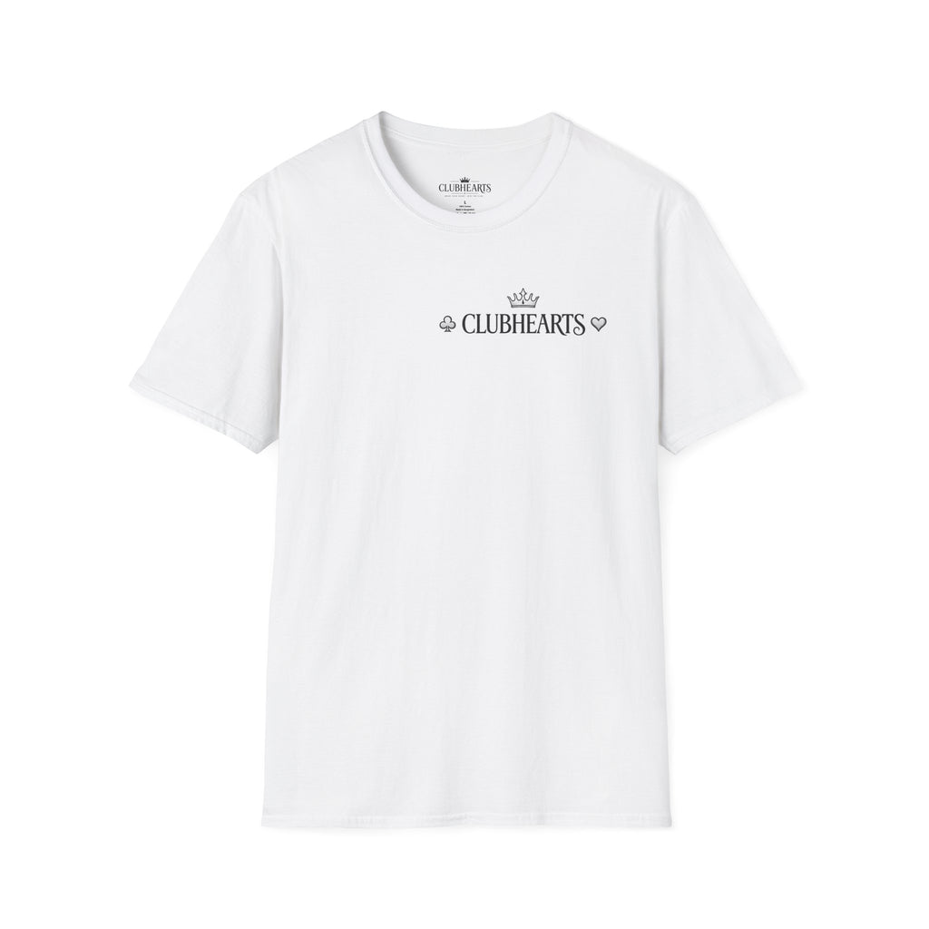 ClubHearts Graphic T‑Shirt — Vintage Playing Card Logo Tee