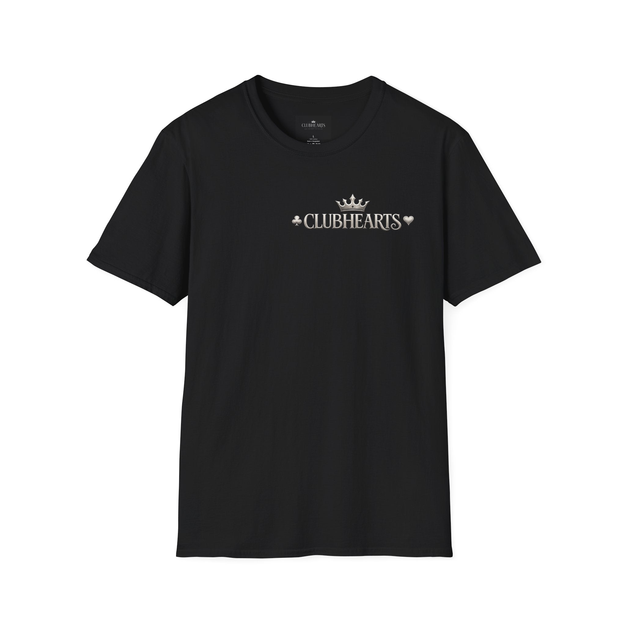 ClubHearts Graphic T‑Shirt — Vintage Playing Card Logo Tee