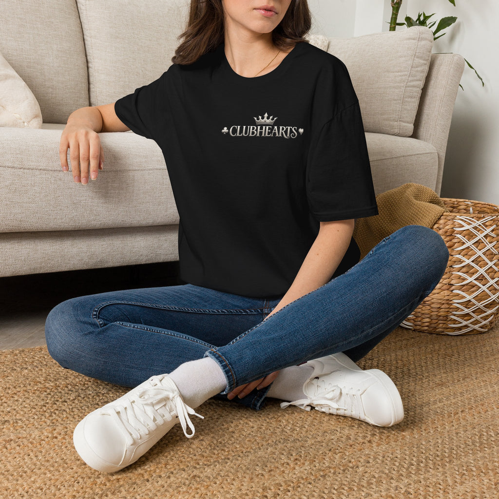ClubHearts Graphic T‑Shirt — Vintage Playing Card Logo Tee