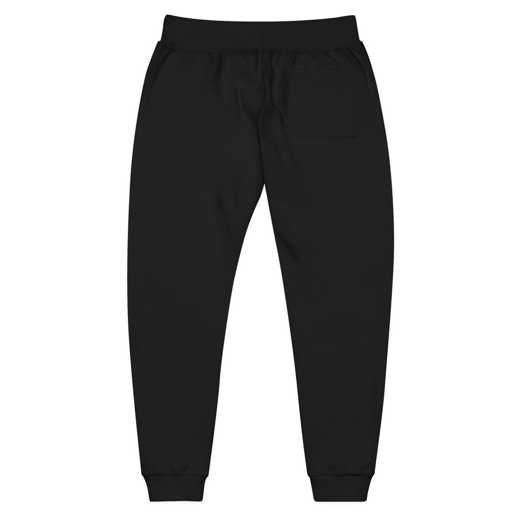Embroidered Fleece Sweatpants — Cozy Everyday Joggers with Subtle Pocket Patch