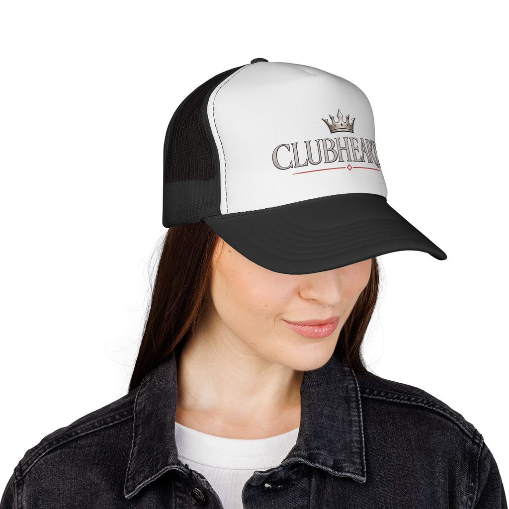 ClubHearts Trucker Cap — Vintage Crown Logo Mesh Hat