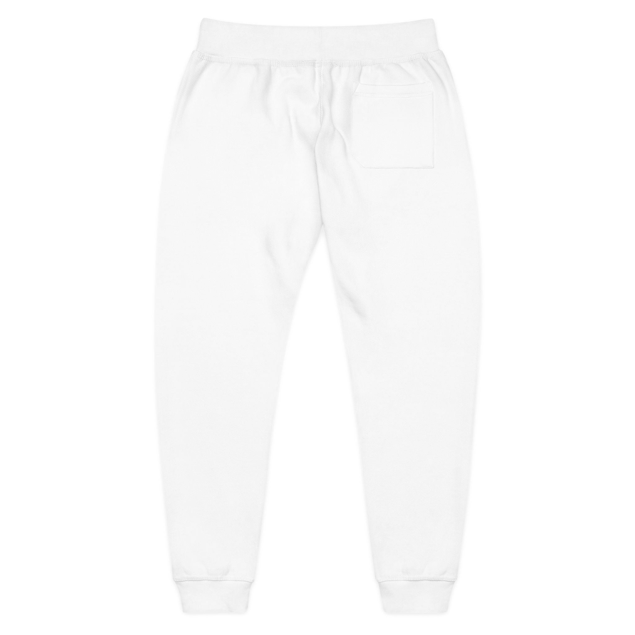 Embroidered Fleece Sweatpants — Cozy Everyday Joggers with Subtle Pocket Patch